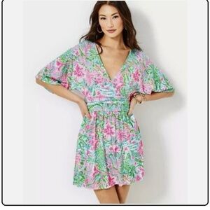 Lilly Pulitzer Parigi Skort Romper
Amalfi Blue Leaf It Wild Size Small